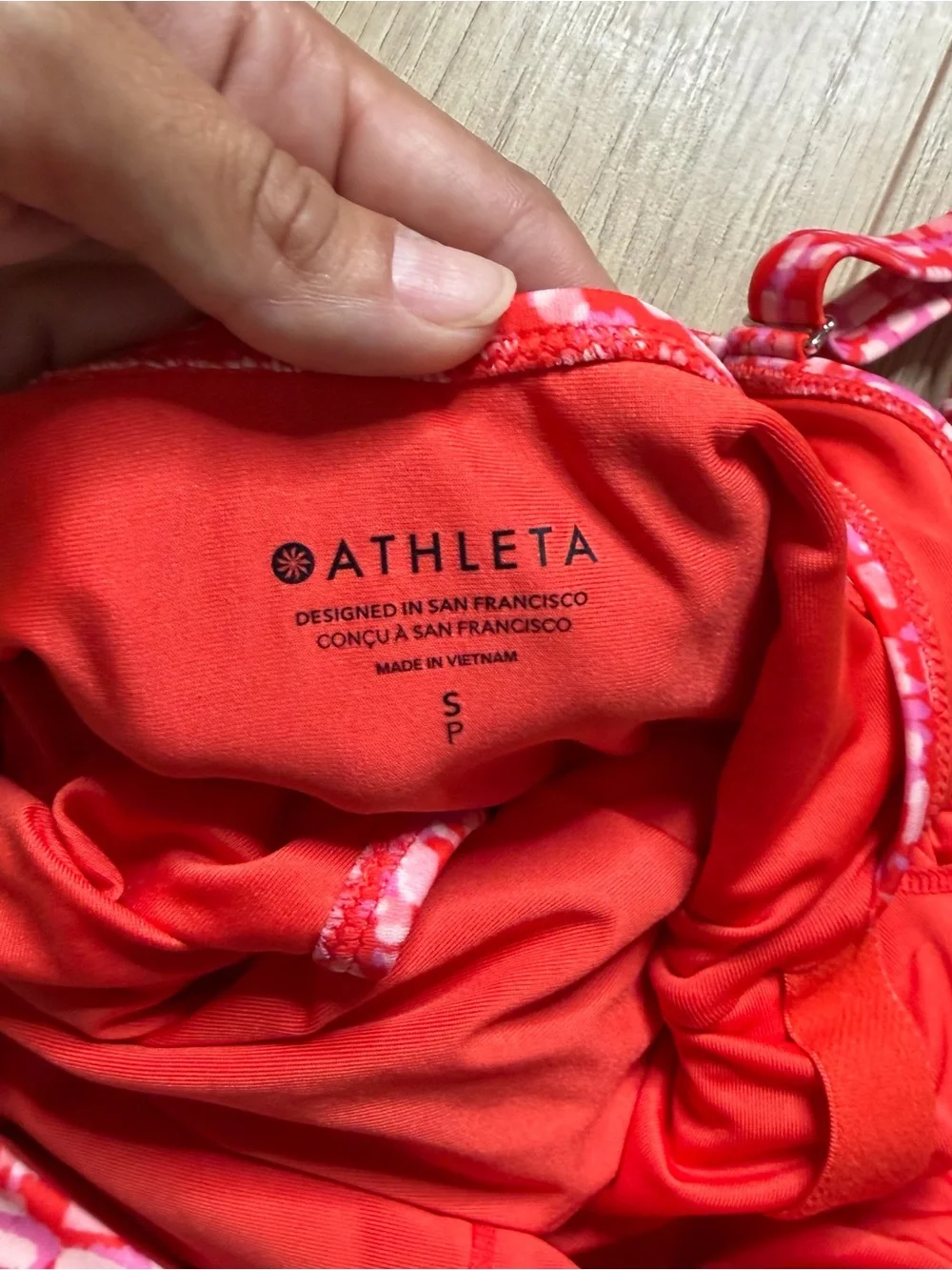Athleta Square Neck One-Piece Swimsuit Size Small